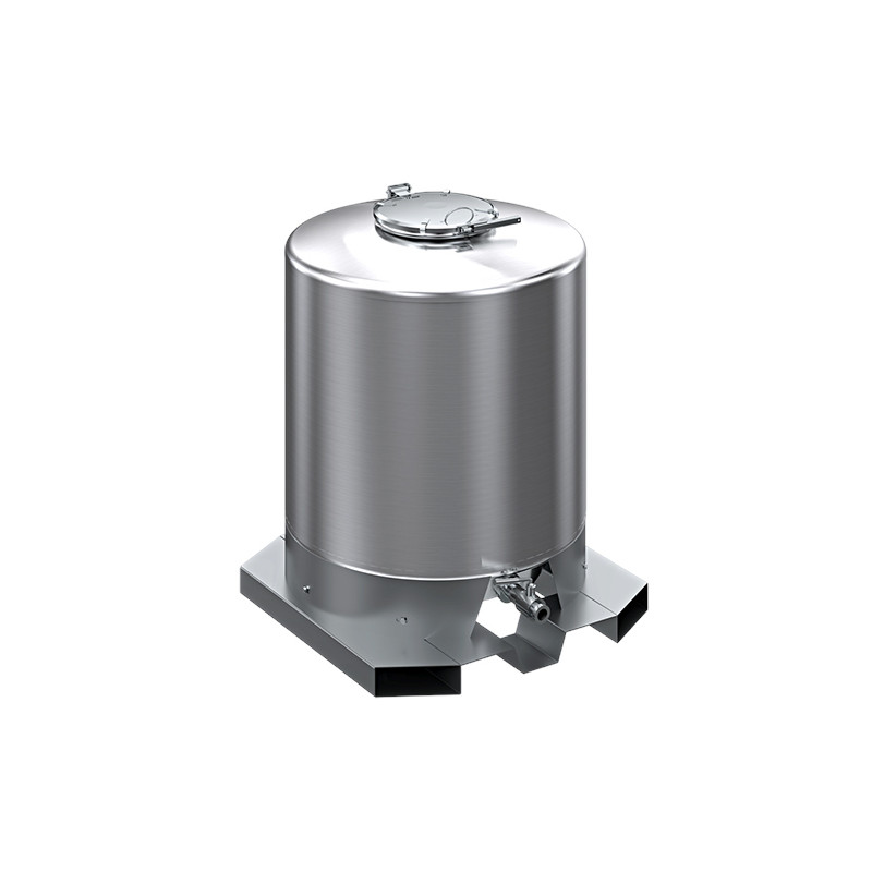 STAINLESS STEEL TANK WITH CLOSED LID