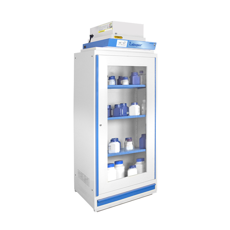 Armoire de sécurité vitrée produits dangereux 1 porte