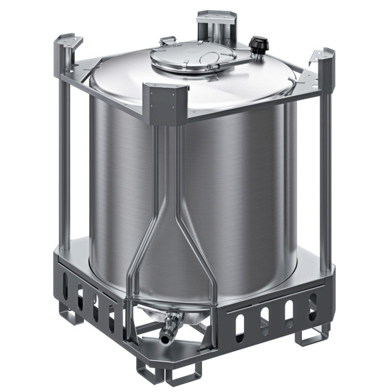 ADR 1000-liter stainless steel tank 31a/y