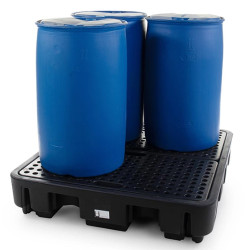 250-liter polyethylene spill containment tray for drums