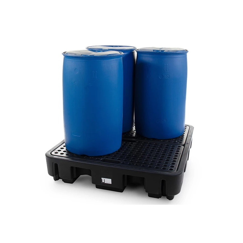 250-liter polyethylene spill containment tray for drums