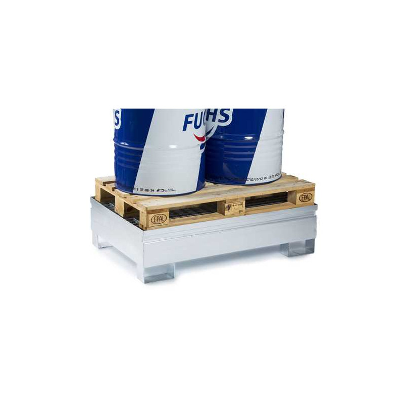BR2FAGMD Steel Spill Containment Tray for 2 Drums