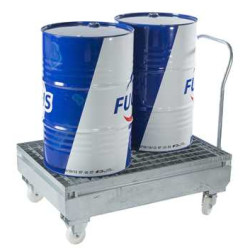 220-liter 2-drum retention cart