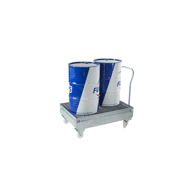 220-liter 2-drum retention cart
