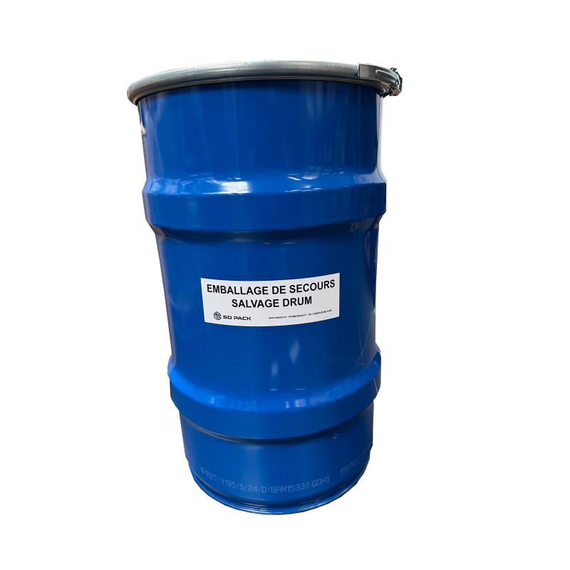 Fût de secours métal 120 Litres homologué 1A2T/Y195