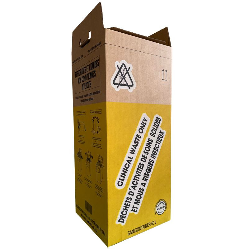 CARTON DASRI 50L DECHETS MOUS