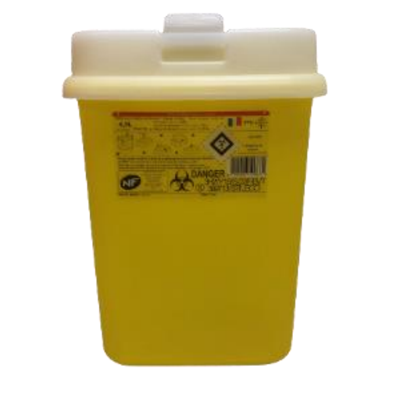 Collecteur DASRI 4.5L pour aiguilles et objets tranchants