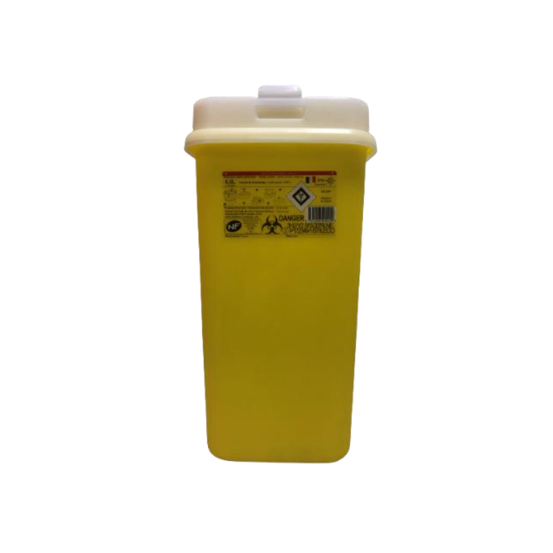 Collecteur DASRI 6.5L pour aiguilles et objets tranchants