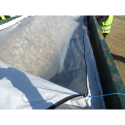 Reinforced ASBESTOS dumpster liner, 10 metric tons
