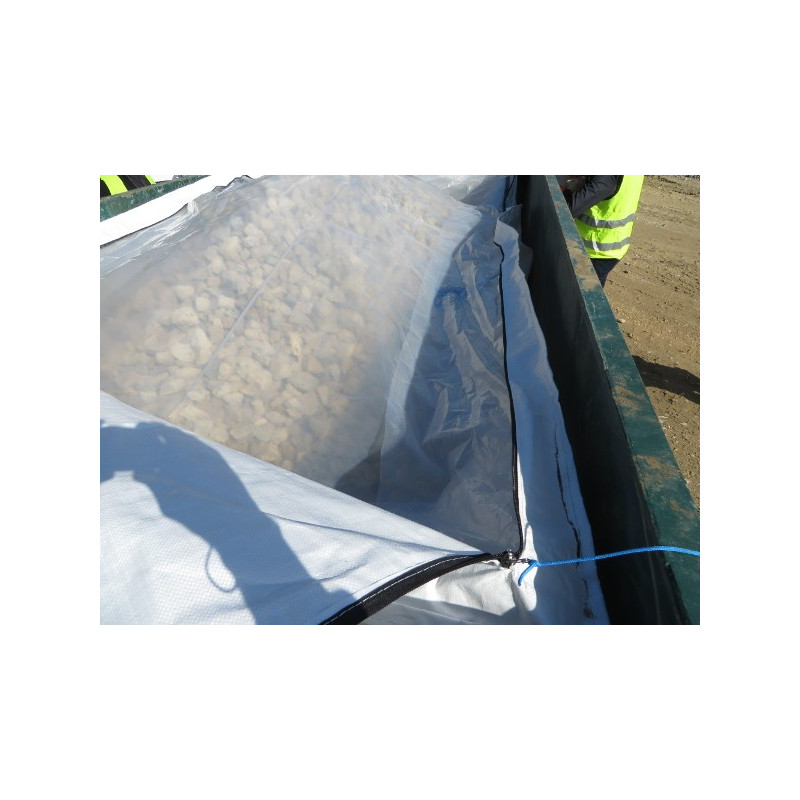 Reinforced ASBESTOS dumpster liner, 12 metric tons