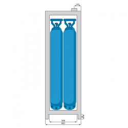 1-Door Safety Cabinet for Gas Cylinders
