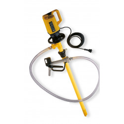 Pump for ALKALINE products—for emptying drums or 1,000-liter IBC tanks