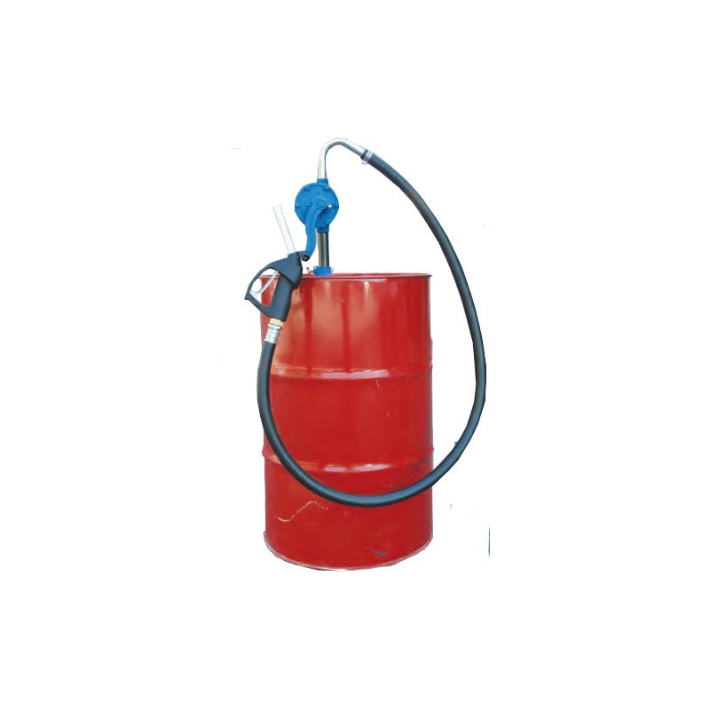  Brestol Pompe à essence, pompe à main, pompe à fût résistante  aux acides avec adaptateur de 210 l pour essence, huile moteur, eau,  acides, alcalins, diesel, 18,5 l/min – Pompe