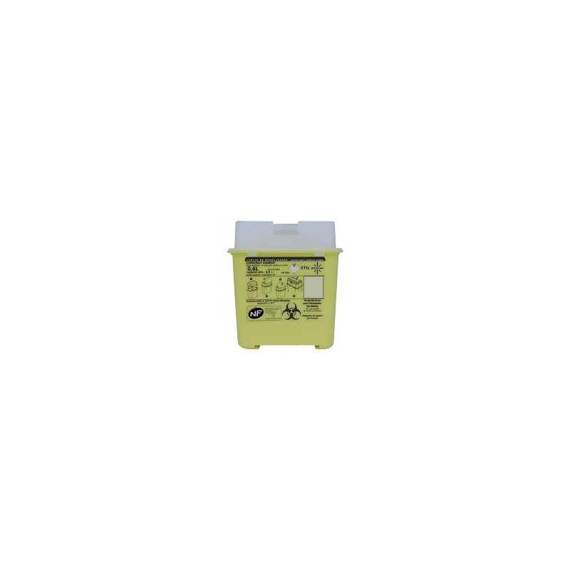 Mini collecteur DASRI pour aiguilles et objets tranchants Mini collecteur DASRI pour aiguilles et objets tranchants