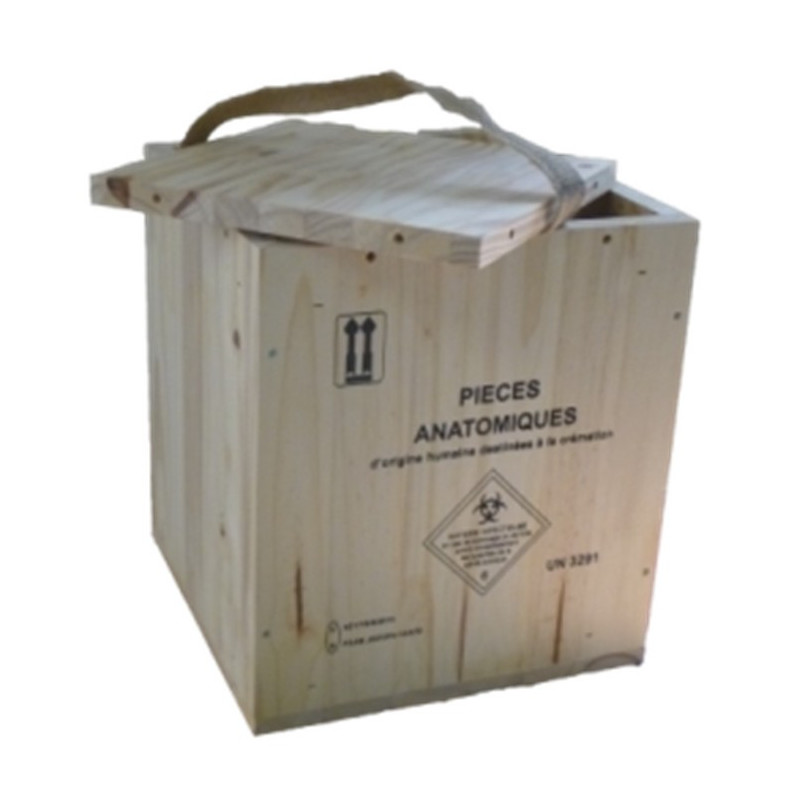 Caisse Anatomique 31L classe 6 pour crémation Caisse Anatomique 31L classe 6 pour crémation