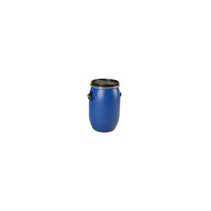 60-liter high-density polyethylene drum, open top