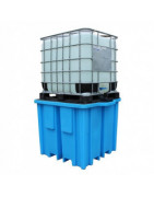 Spill containment tray for 1,000-liter IBC tanks | SD Pack