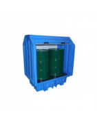 Outdoor Storage Box for Drums with Spill Containment | SD Pack