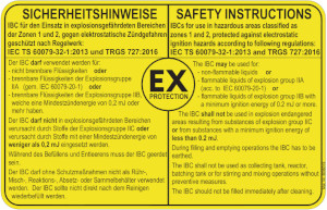 Cuve IBC antistatique